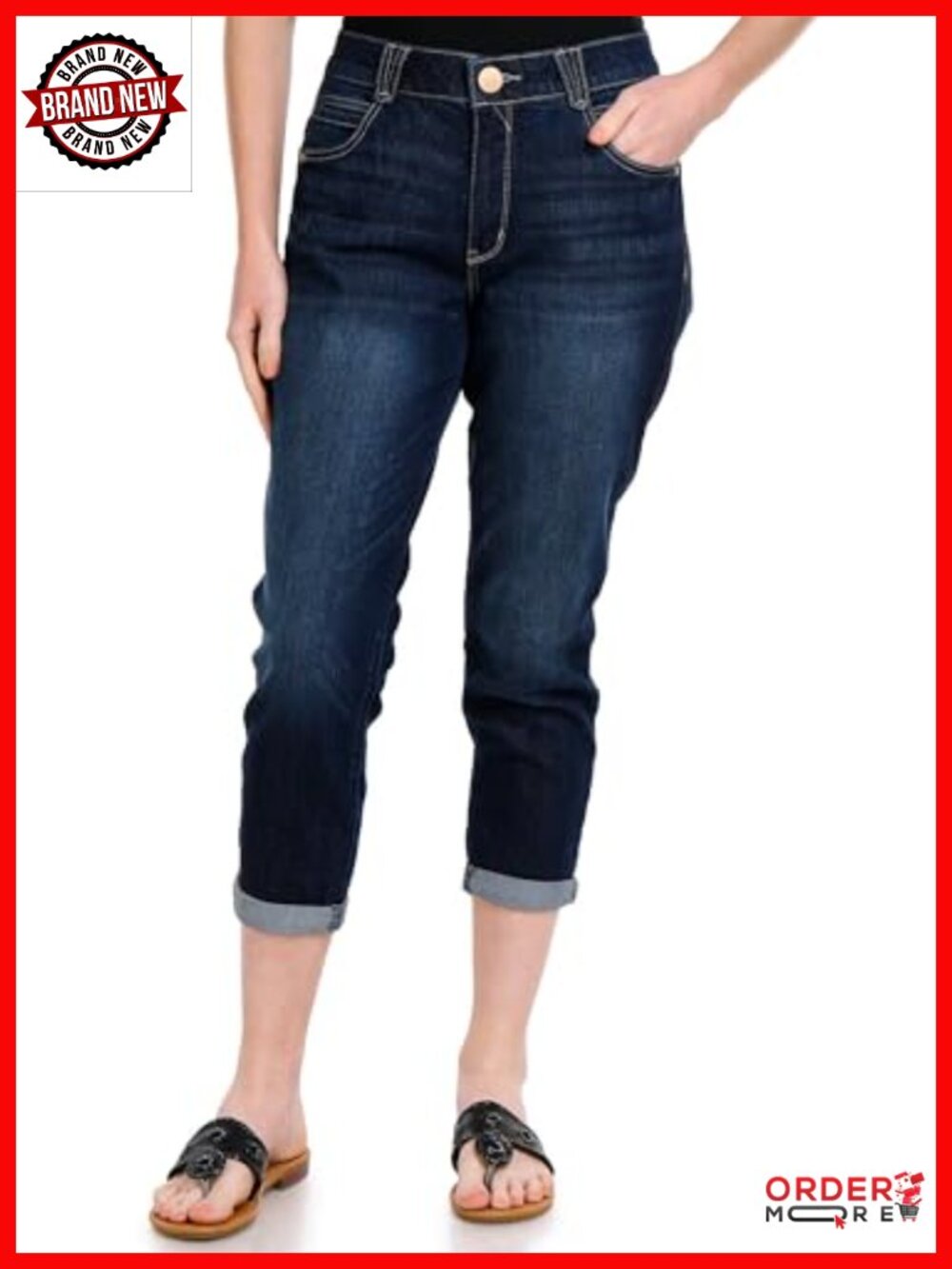 Petite Ab Solution Crop Skinny Jeans
